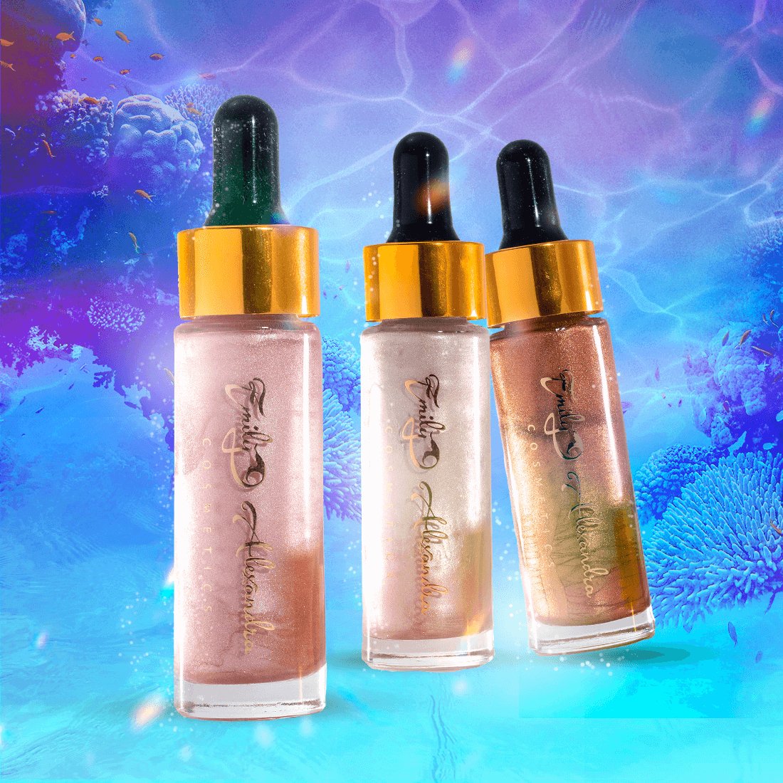 Sun Kissed Pearl Drops - Luminous Liquid Highlighter - emilyalexandracosmetics